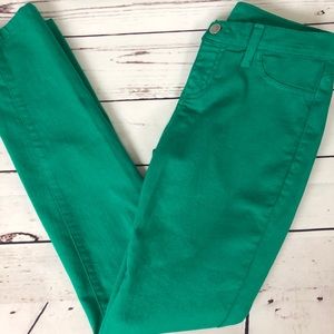 Francesca’s Green Skinny Jeans Stretch Jegging